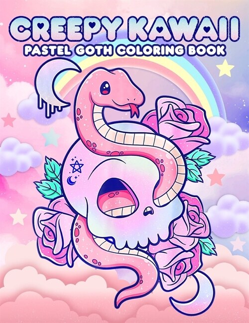 Creepy Kawaii Pastel Goth Coloring Book: A Unique Coloring Experience for Fans of Gothic Aesthetics (Paperback)