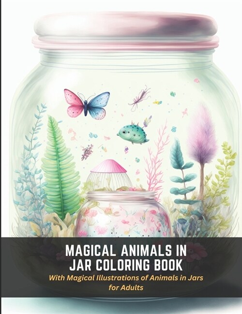 Magical Animals in Jar Coloring Book: With Magical Illustrations of Animals in Jars for Adults (Paperback)