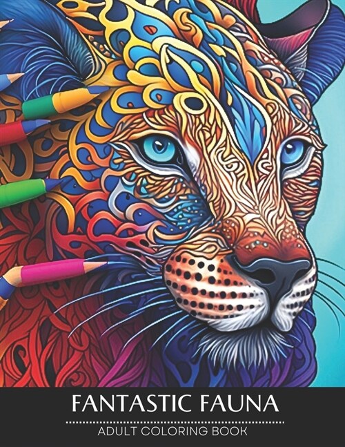 fantastic fauna coloring book for adult: Stress Relieving Mindfulness Mandala Style (Paperback)