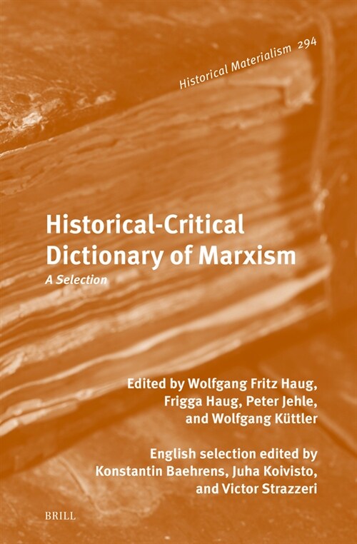 Historical-Critical Dictionary of Marxism: A Selection (Hardcover)