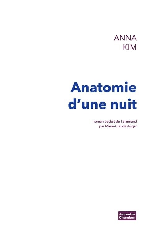 ANATOMIE DUNE NUIT (Book)