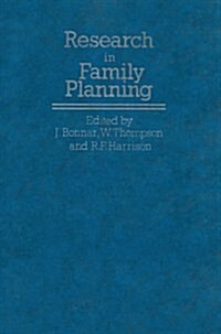 Research in Family Planning (Paperback)