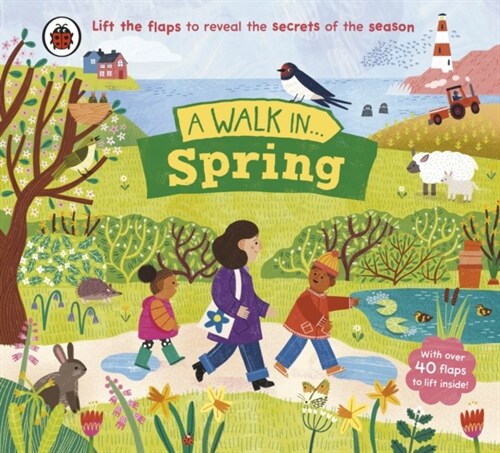 A Walk in Spring : Lift the flaps to reveal the secrets of the season (Board Book)
