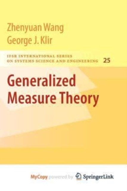 Generalized Measure Theory (Paperback)