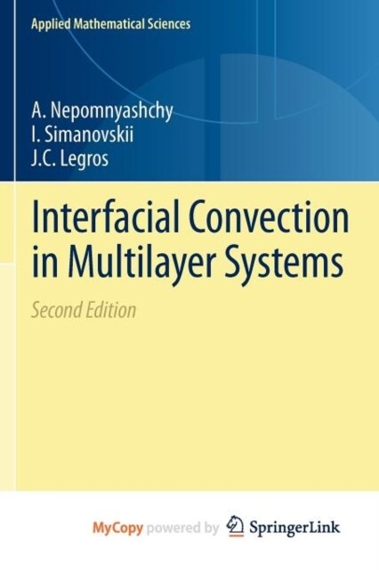 Interfacial Convection in Multilayer Systems (Paperback)