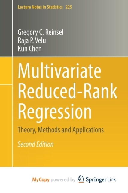 Multivariate Reduced-Rank Regression : Theory, Methods and Applications (Paperback)