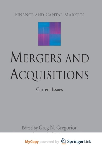 Mergers and Acquisitions : Current Issues (Paperback)