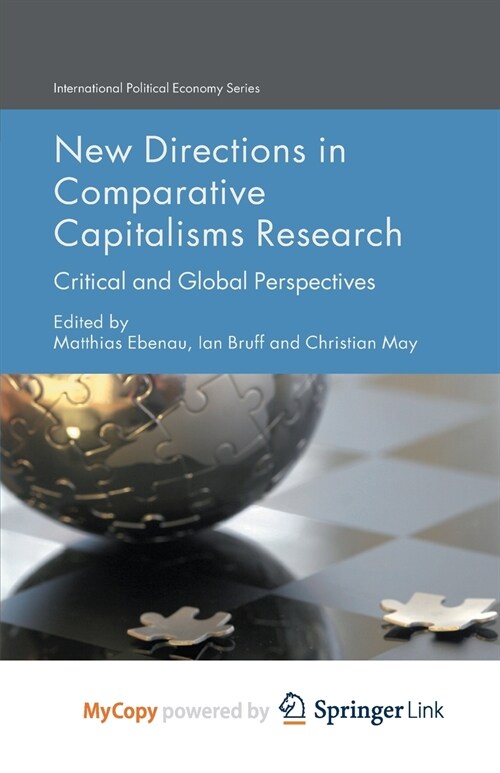 New Directions in Comparative Capitalisms Research : Critical and Global Perspectives (Paperback)