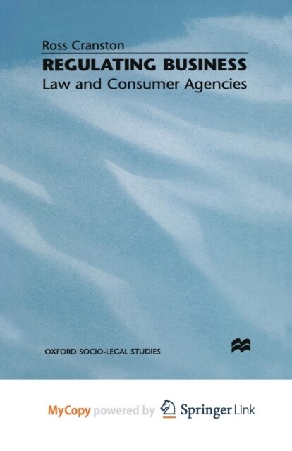 Regulating Business : Law and Consumer Agencies (Paperback)