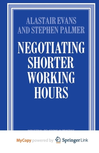 Negotiating Shorter Working Hours (Paperback)