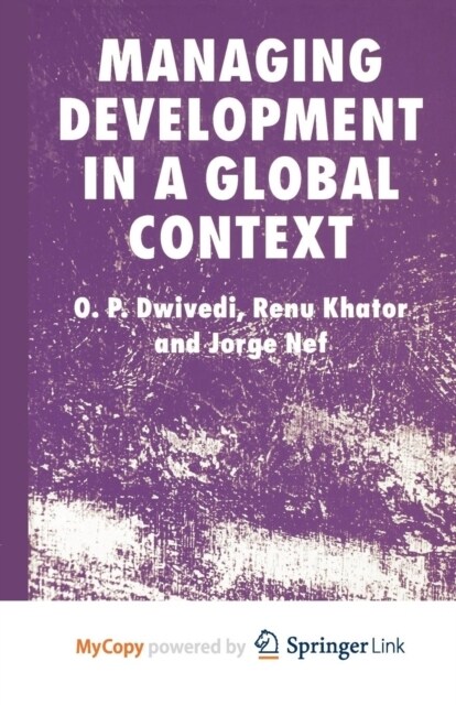 Managing Development in a Global Context (Paperback)