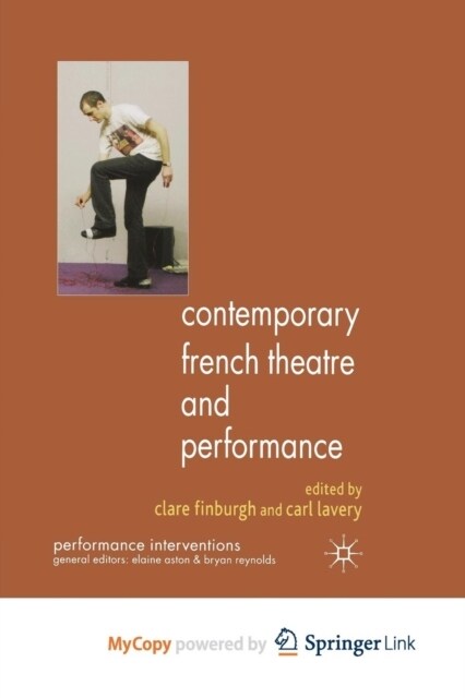 Contemporary French Theatre and Performance (Paperback)