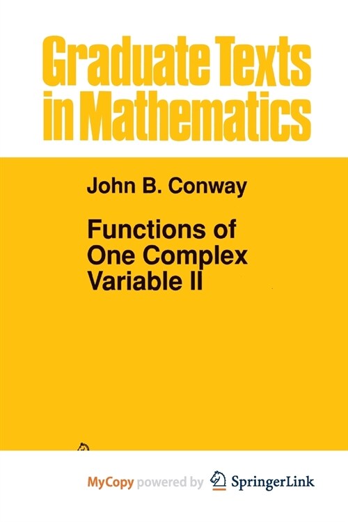 Functions of One Complex Variable II (Paperback)