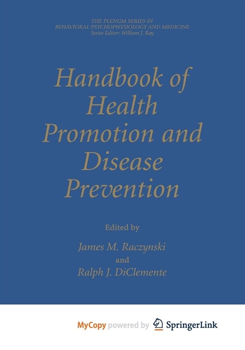 Handbook of Health Promotion and Disease Prevention (Paperback)