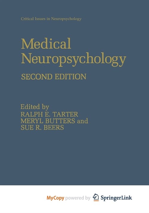 Medical Neuropsychology : Second Edition (Paperback)
