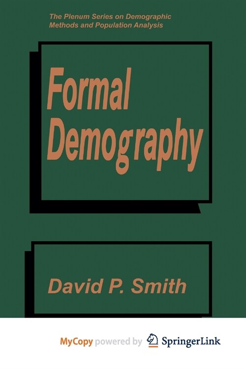 Formal Demography (Paperback)