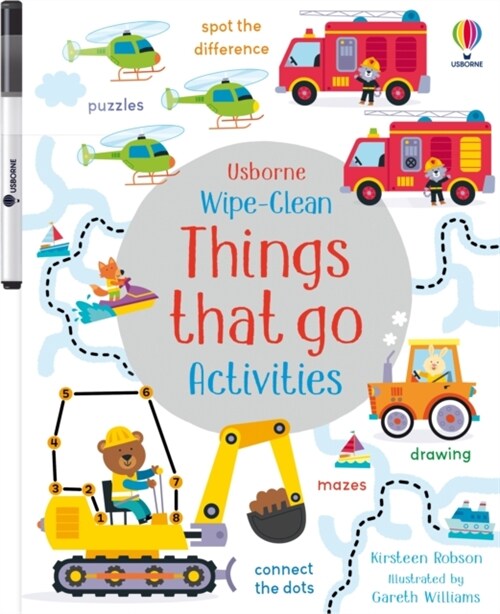 Wipe-Clean Things That Go Activities (Paperback)