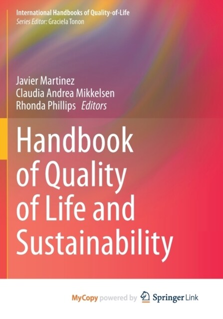 Handbook of Quality of Life and Sustainability (Paperback)