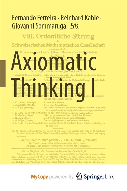 Axiomatic Thinking I (Paperback)