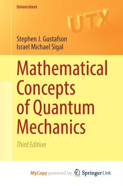 Mathematical Concepts of Quantum Mechanics (Paperback)