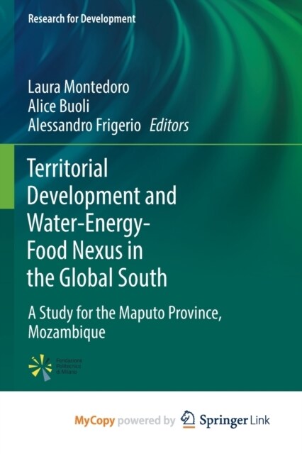 Territorial Development and Water-Energy-Food Nexus in the Global South : A Study for the Maputo Province, Mozambique (Paperback)