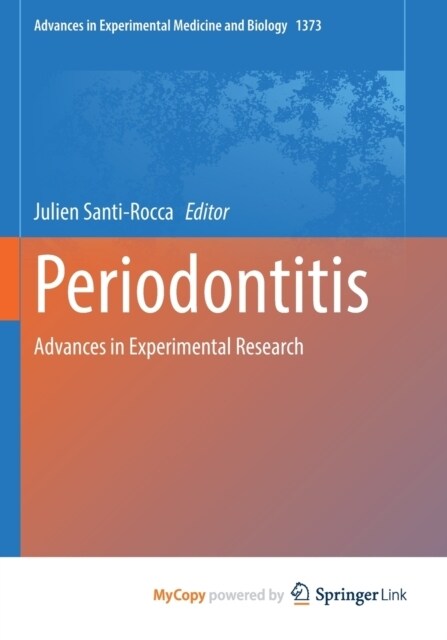 Periodontitis : Advances in Experimental Research (Paperback)