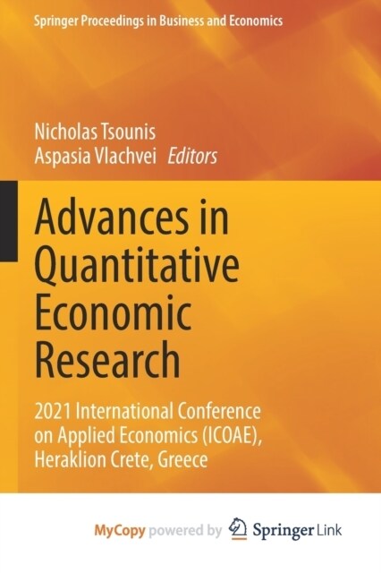 Advances in Quantitative Economic Research : 2021 International Conference on Applied Economics (ICOAE), Heraklion Crete, Greece (Paperback)