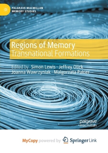 Regions of Memory : Transnational Formations (Paperback)