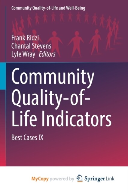 Community Quality-of-Life Indicators : Best Cases IX (Paperback)