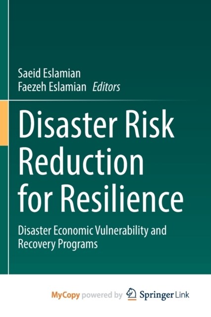 Disaster Risk Reduction for Resilience : Disaster Economic Vulnerability and Recovery Programs (Paperback)
