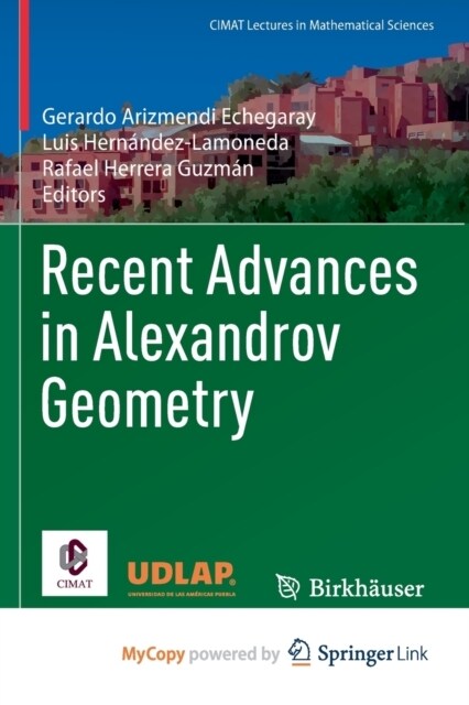 Recent Advances in Alexandrov Geometry (Paperback)