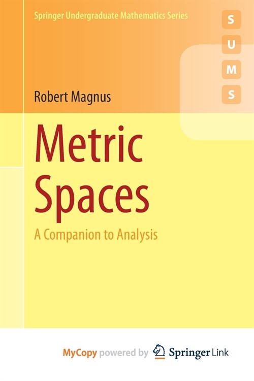 Metric Spaces : A Companion to Analysis (Paperback)