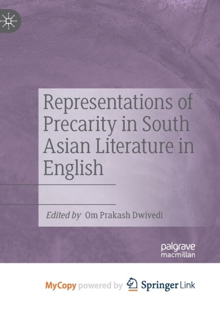 Representations of Precarity in South Asian Literature in English (Paperback)