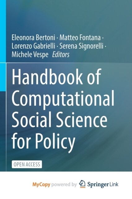 Handbook of Computational Social Science for Policy (Paperback)