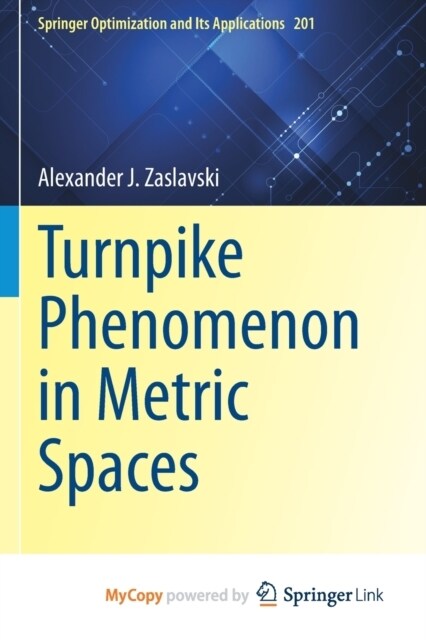 Turnpike Phenomenon in Metric Spaces (Paperback)