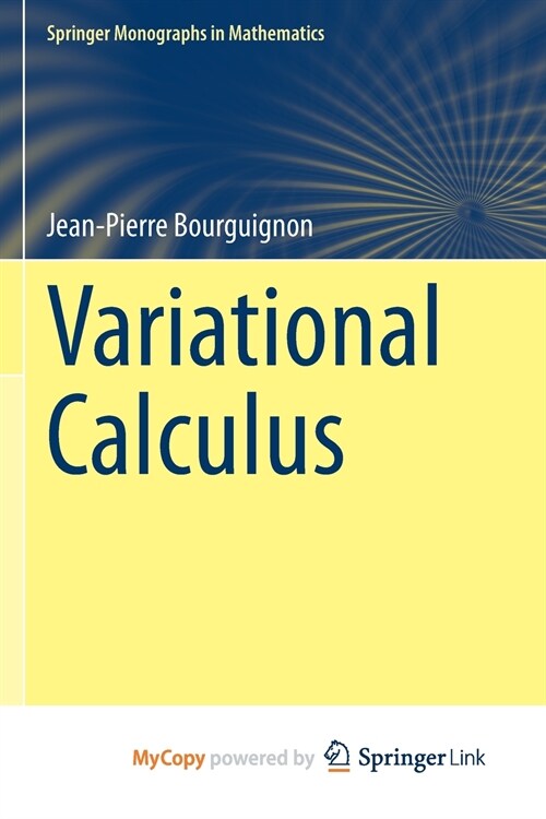 Variational Calculus (Paperback)