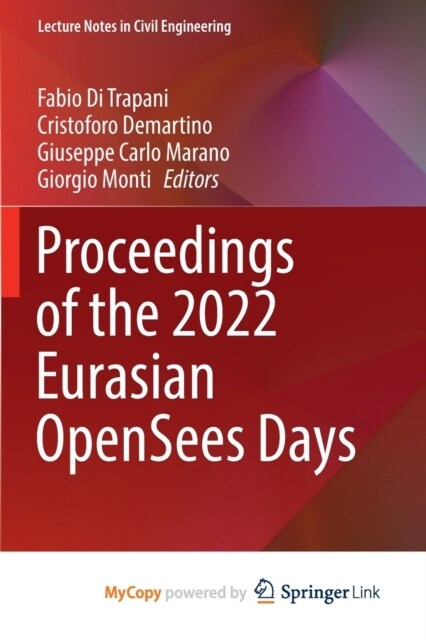 Proceedings of the 2022 Eurasian OpenSees Days (Paperback)