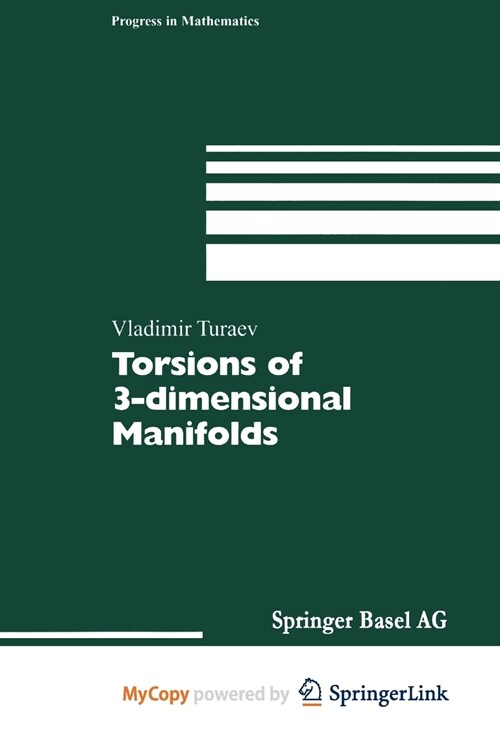 Torsions of 3-dimensional Manifolds (Paperback)