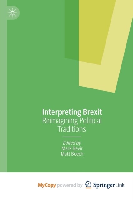 Interpreting Brexit : Reimagining Political Traditions (Paperback)