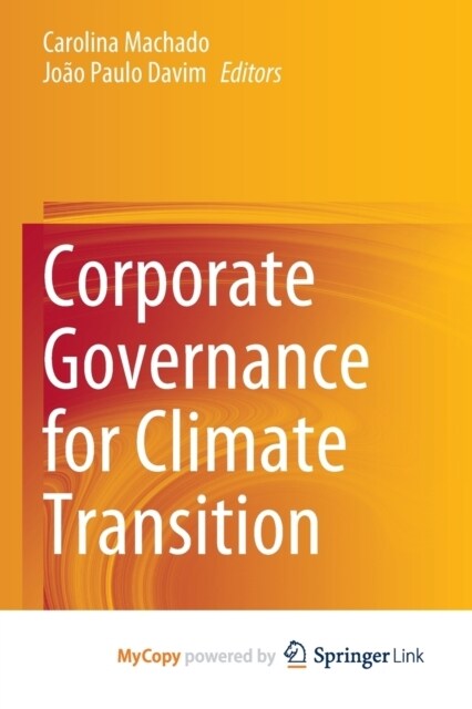 Corporate Governance for Climate Transition (Paperback)