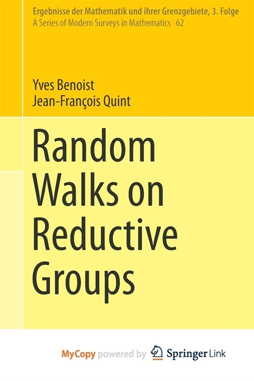 Random Walks on Reductive Groups (Paperback)
