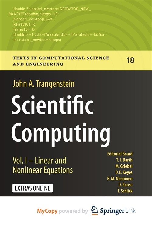 Scientific Computing : Vol. I - Linear and Nonlinear Equations (Paperback)