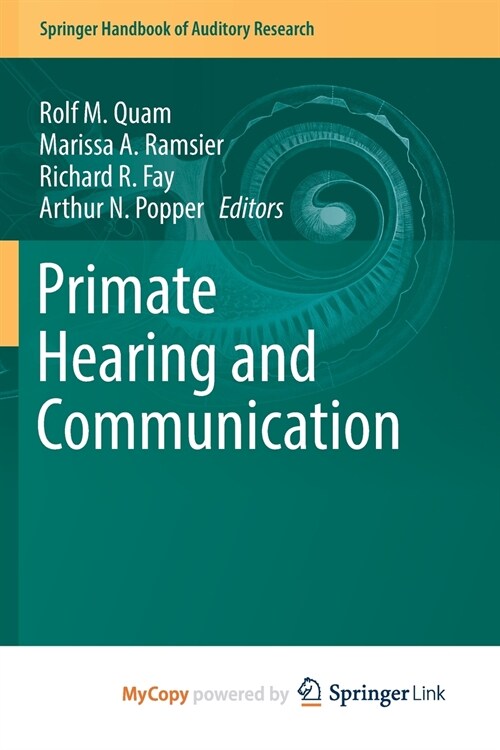 Primate Hearing and Communication (Paperback)
