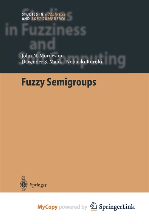 Fuzzy Semigroups (Paperback)