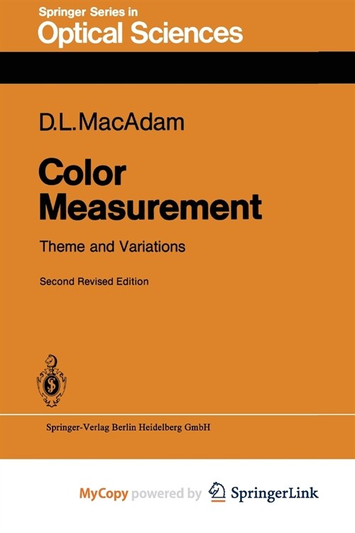 Color Measurement : Theme and Variations (Paperback)