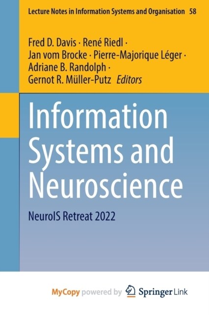 Information Systems and Neuroscience : NeuroIS Retreat 2022 (Paperback)