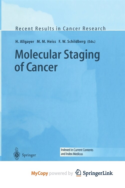 Molecular Staging of Cancer (Paperback)