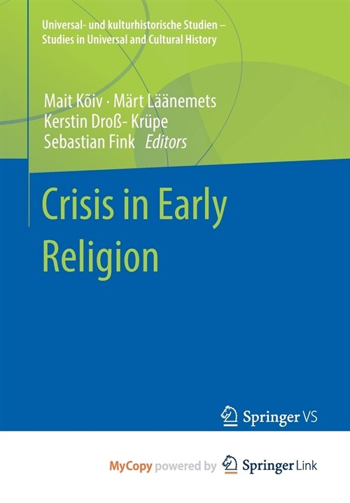 Crisis in Early Religion (Paperback)