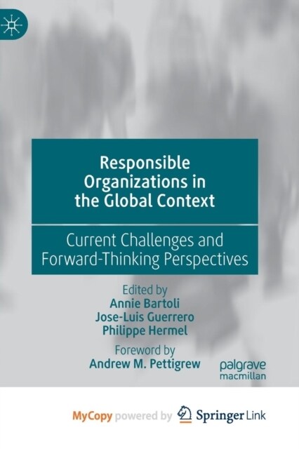 Responsible Organizations in the Global Context : Current Challenges and Forward-Thinking Perspectives (Paperback)