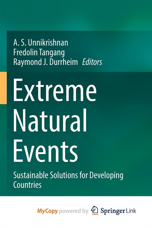 Extreme Natural Events : Sustainable Solutions for Developing Countries (Paperback)